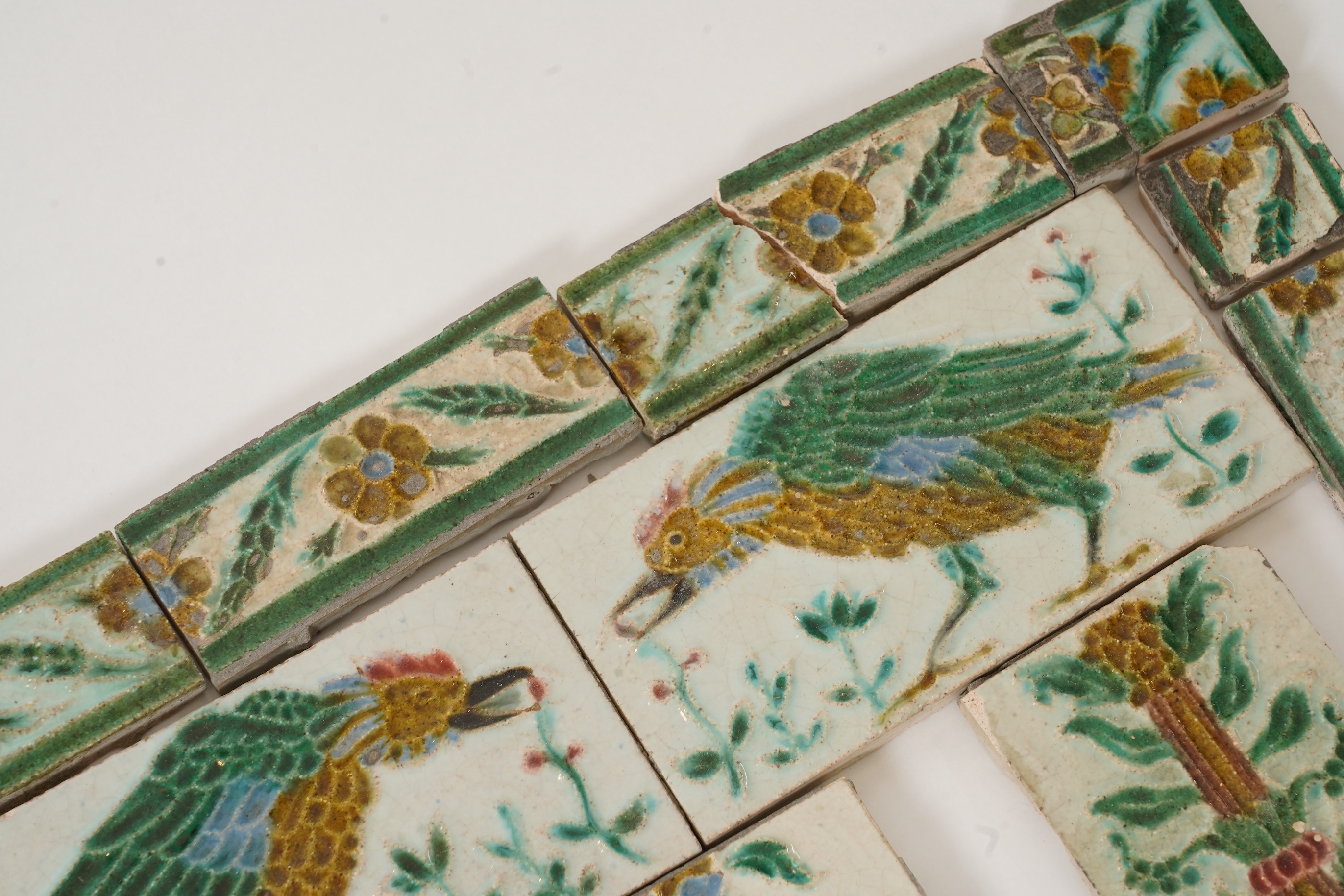 Medmenham Pottery: A quantity of Arts and Crafts tiles